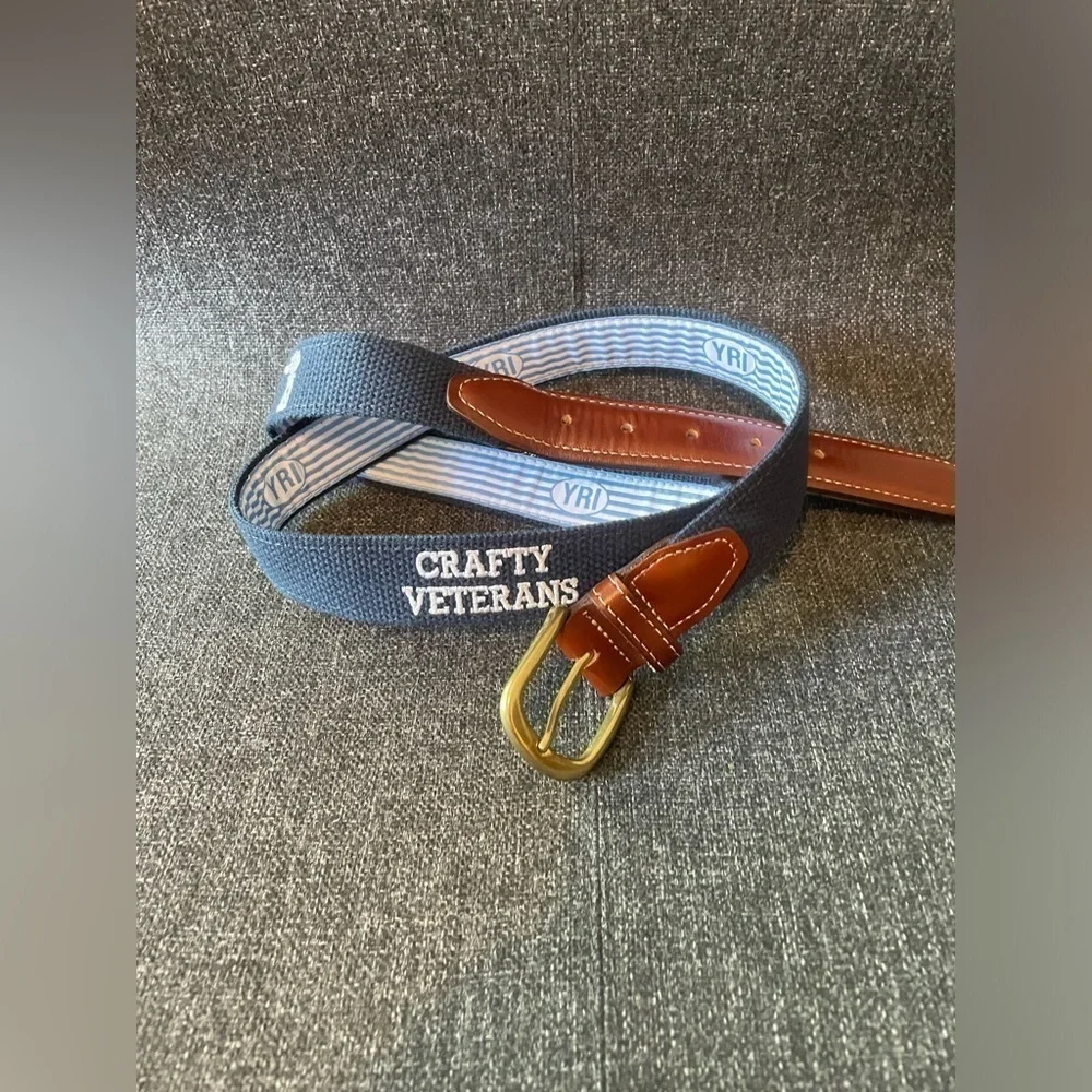 YRI Crafty Veterans American Flag Windmill Woven Belt
